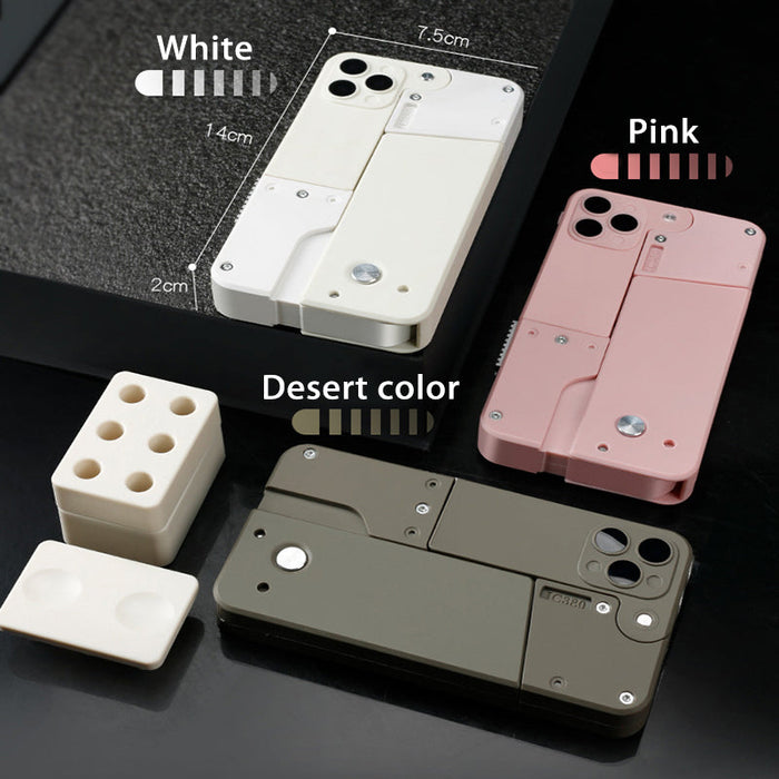 Juguete de Funda de iPhone con Lanza-Dardos de Goma Incorporado